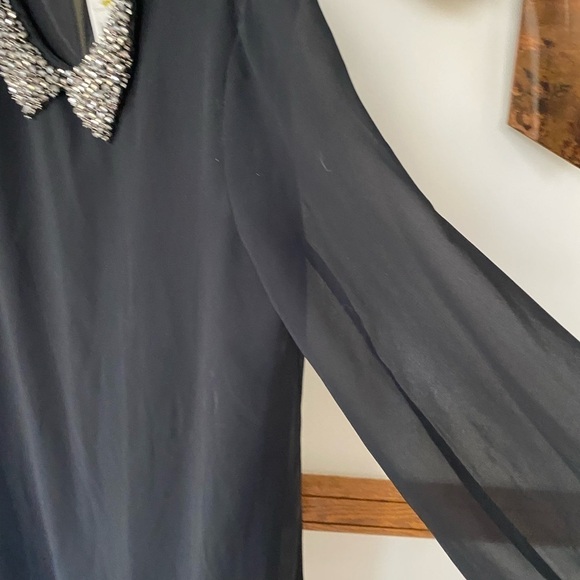 BCBG Generation Black Dress Sequin Detailing NWT M - Picture 8 of 13